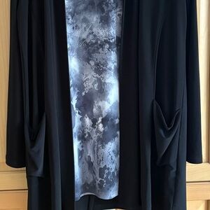 Sympli Artistic Black and Gray Women's Blazer